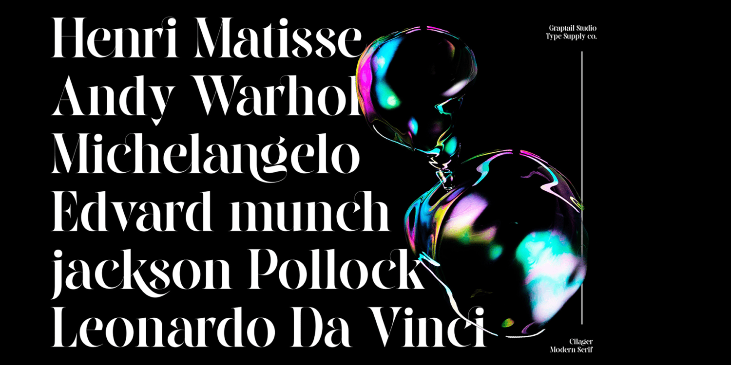 Cilager Font Poster #1
