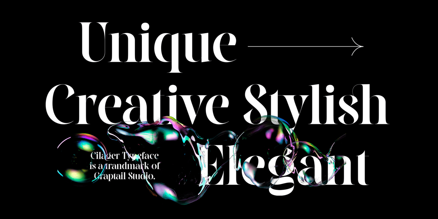 Cilager Font Poster #1