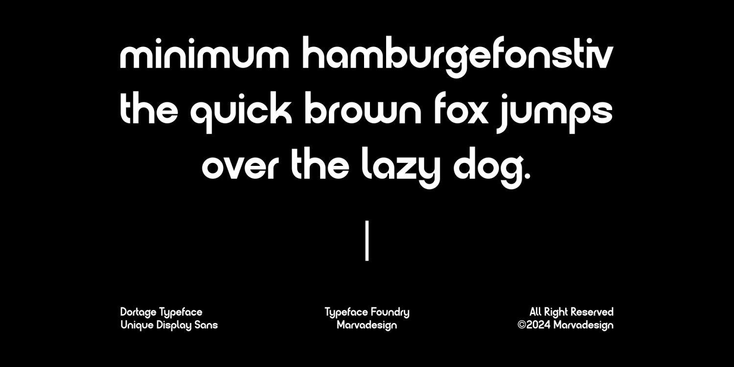 Dortage Font Poster #1