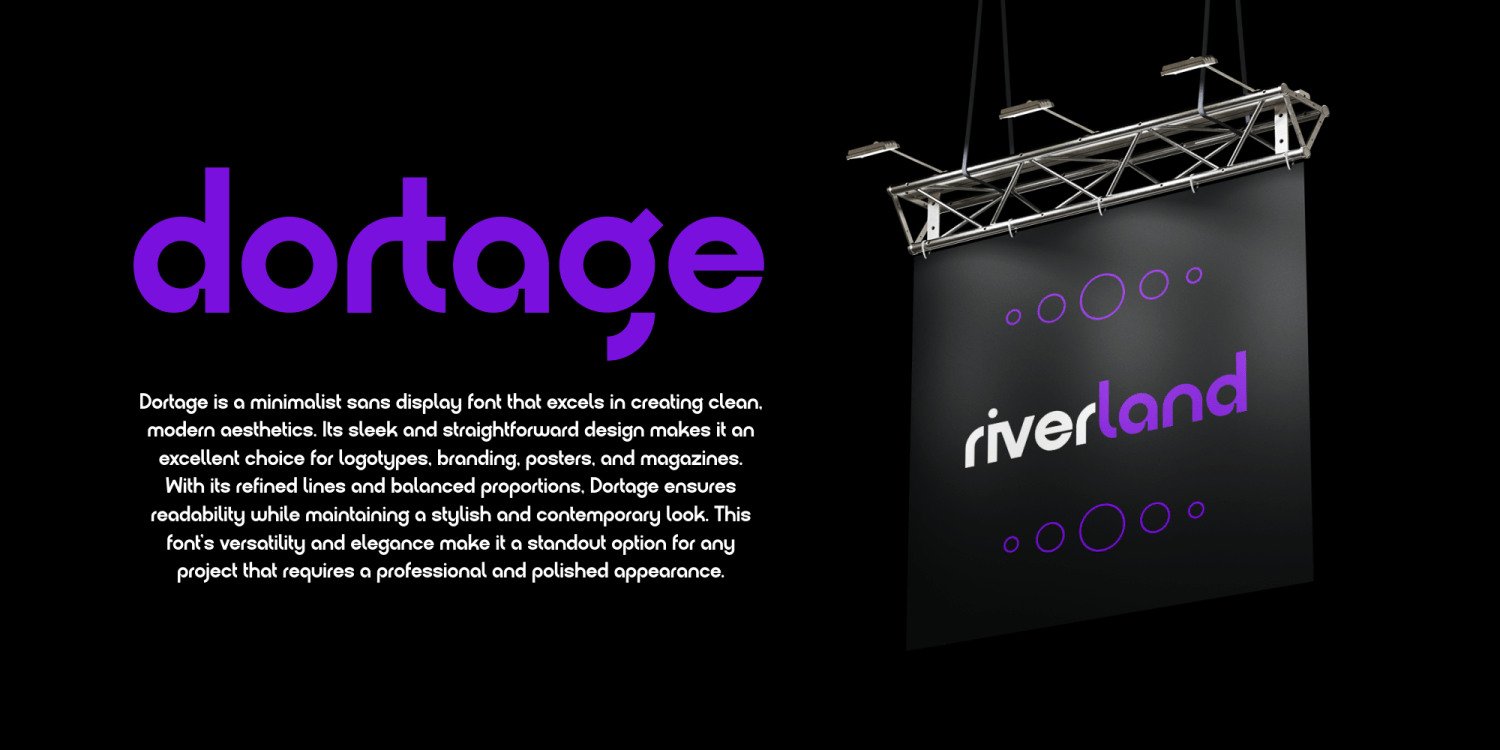 Dortage Font Poster #1