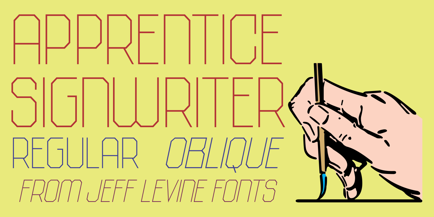 Apprentice Signwriter Font Family