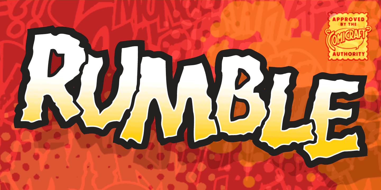 Rumble Font Poster #1