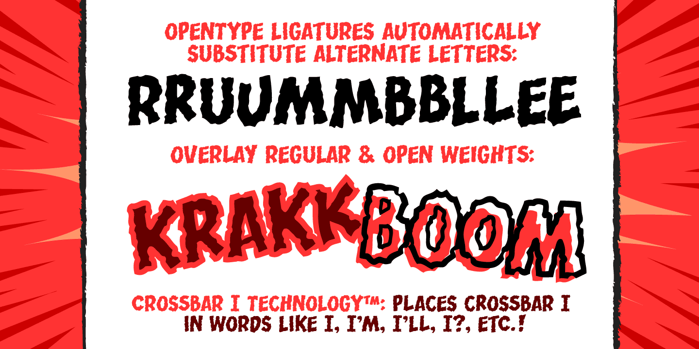 Rumble Font Poster #1
