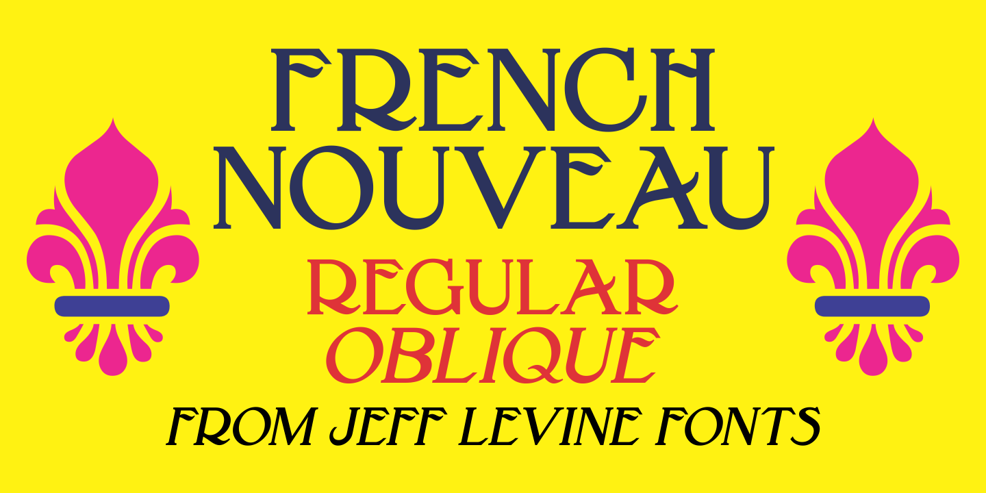 French Nouveau Font Poster #1
