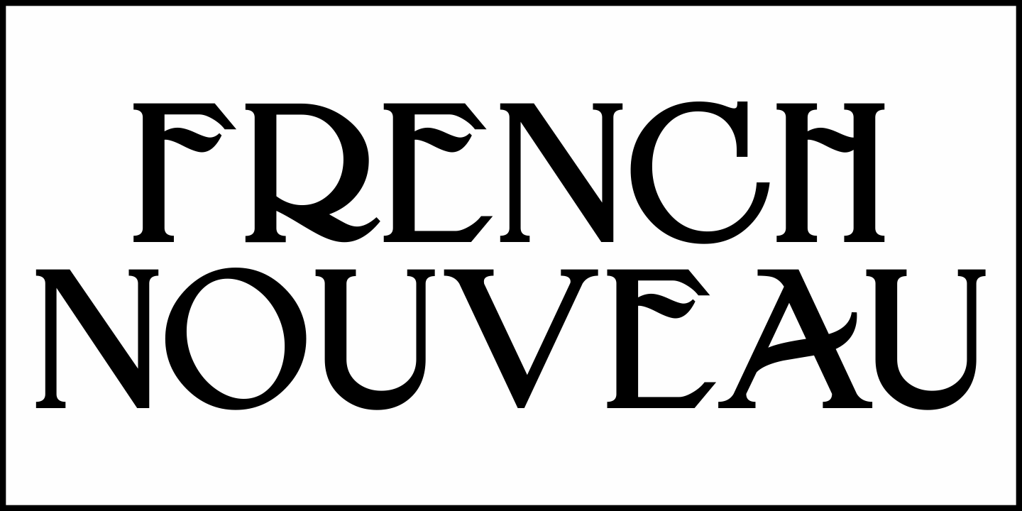 French Nouveau Font Poster #2