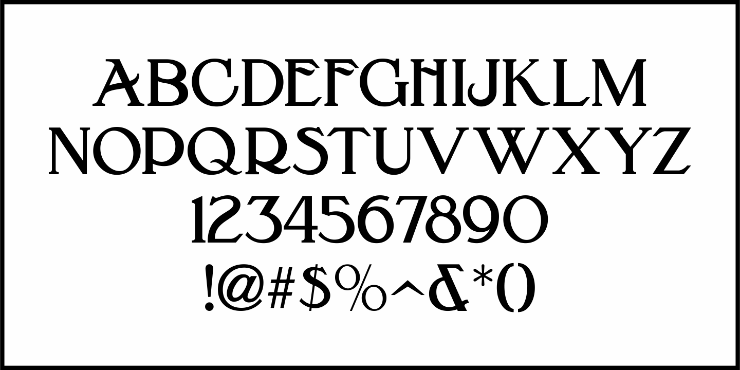 French Nouveau Font Poster #3