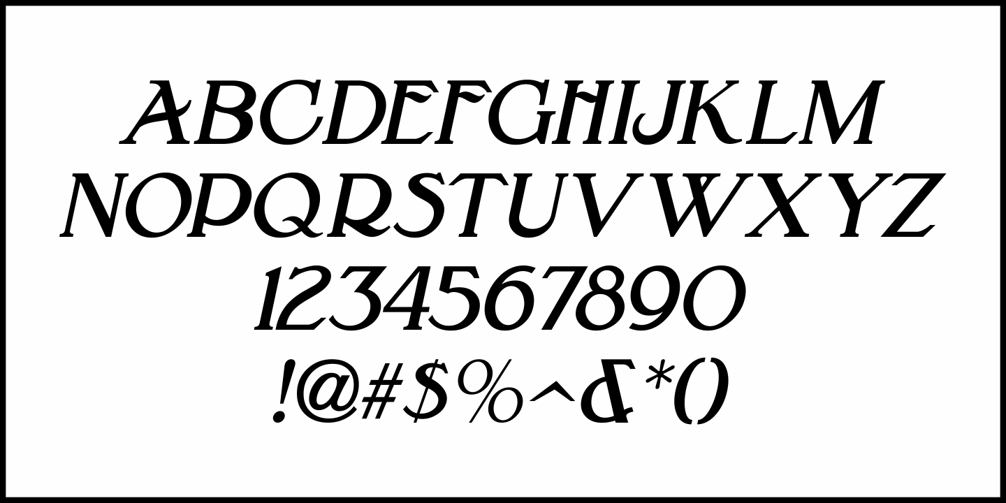 French Nouveau Font Poster #5