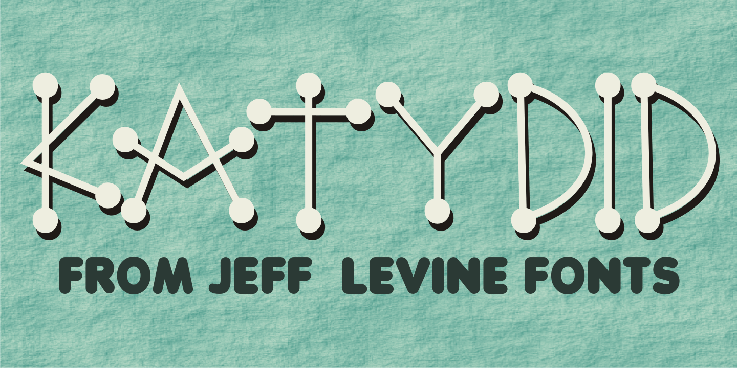 Katydid Font Family Poster