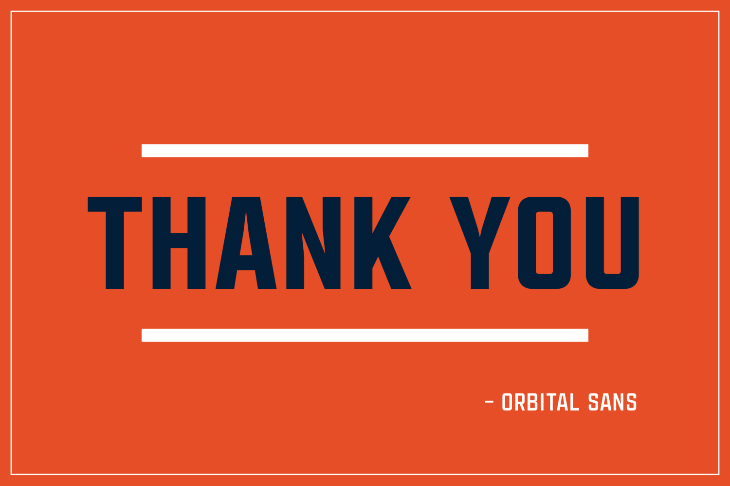 Orbital Sans Font Poster #12