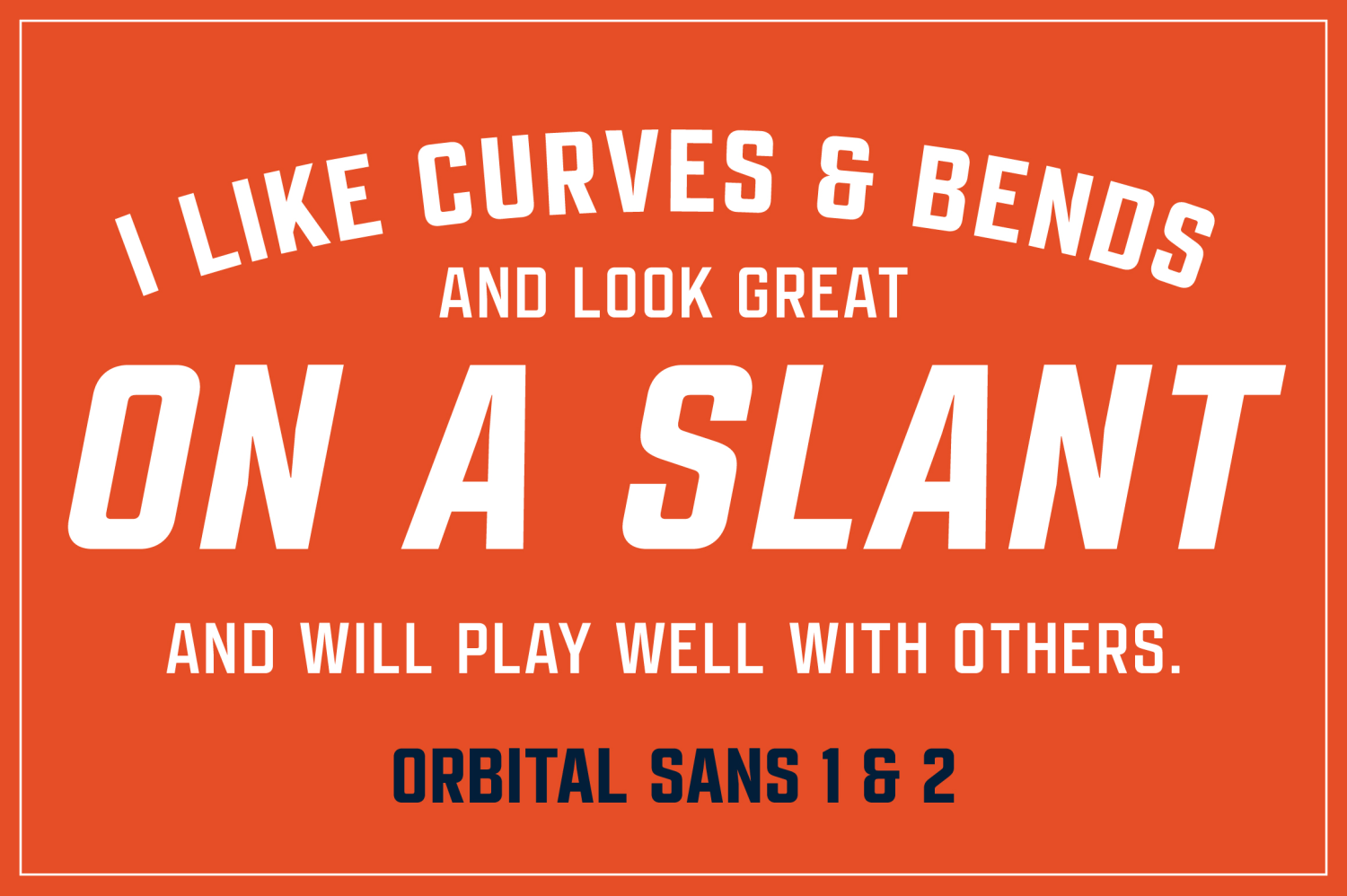 Orbital Sans Font Poster #2