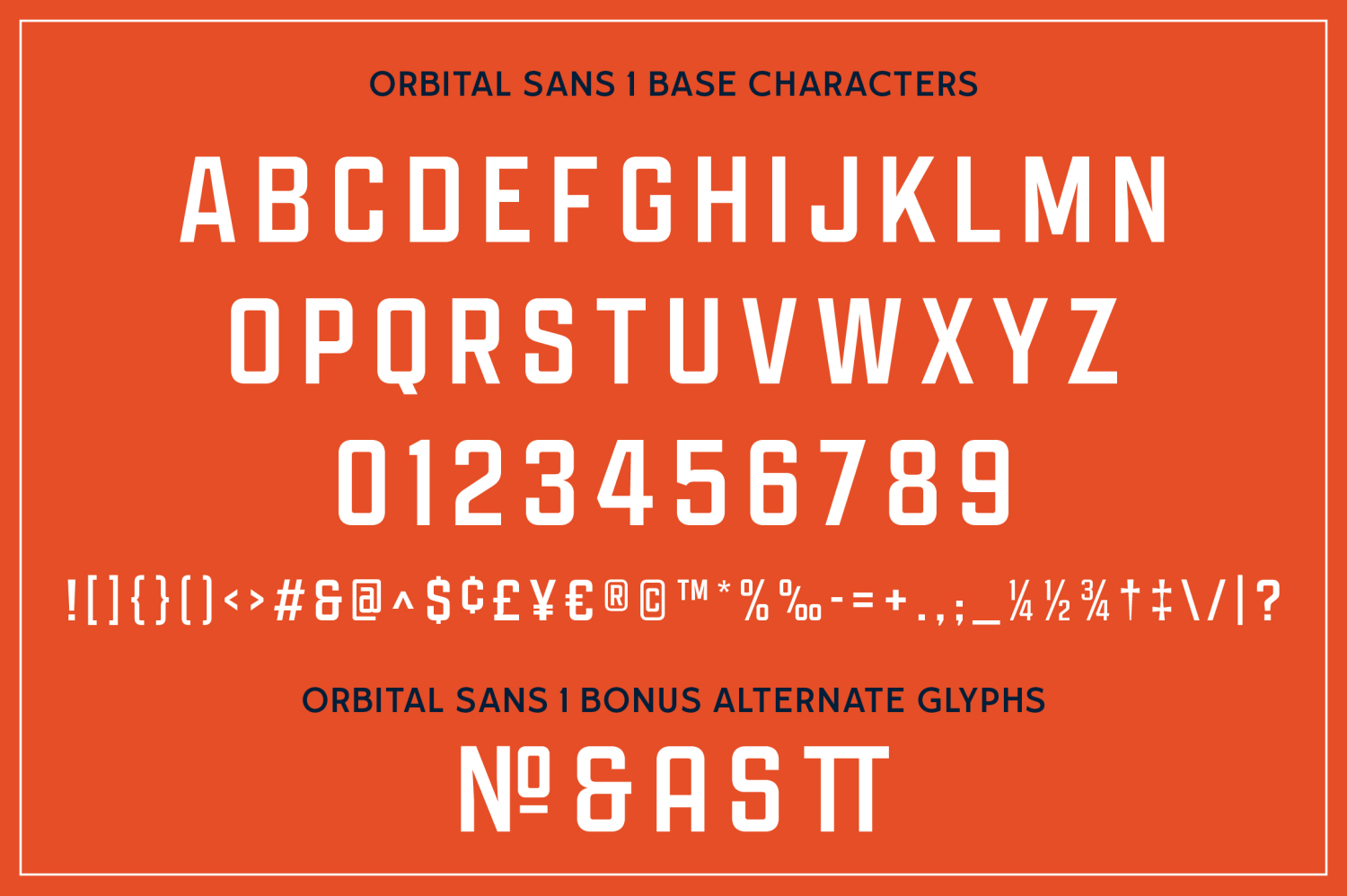 Orbital Sans Font Poster #3
