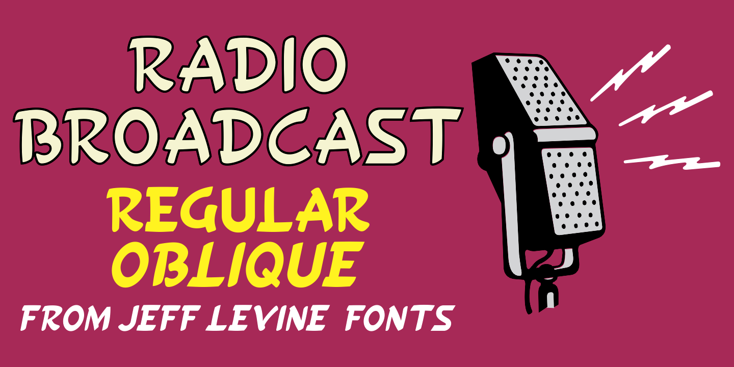 Radio Broadcast Font Poster #1