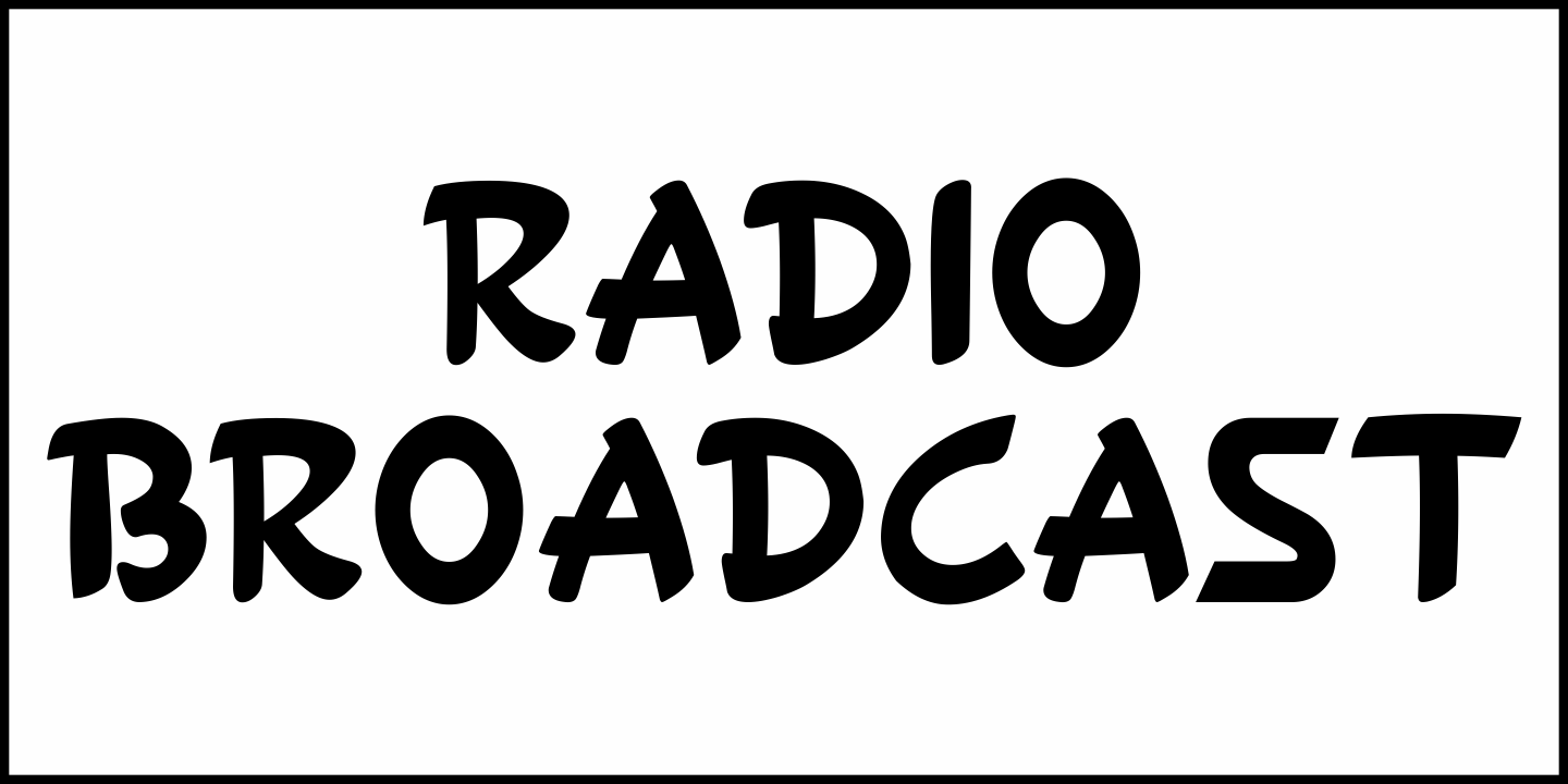 Radio Broadcast Font Poster #2