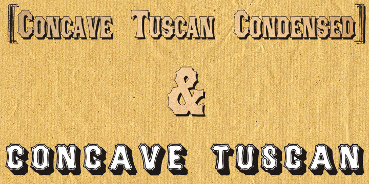 Concave Tuscan Font Poster #1