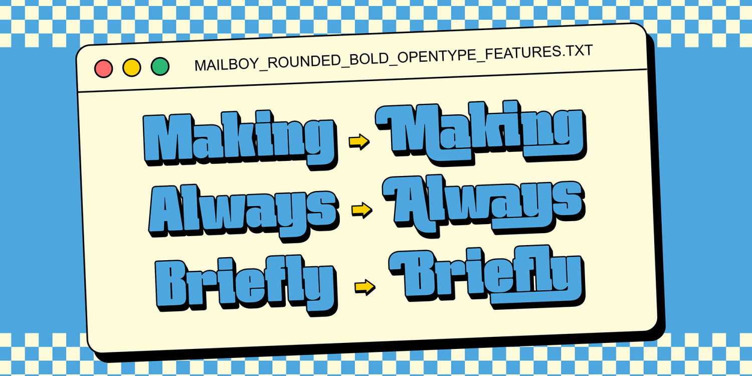 Mailboy Font Poster #1