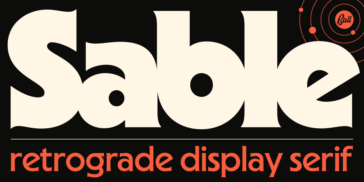Sable Font Poster