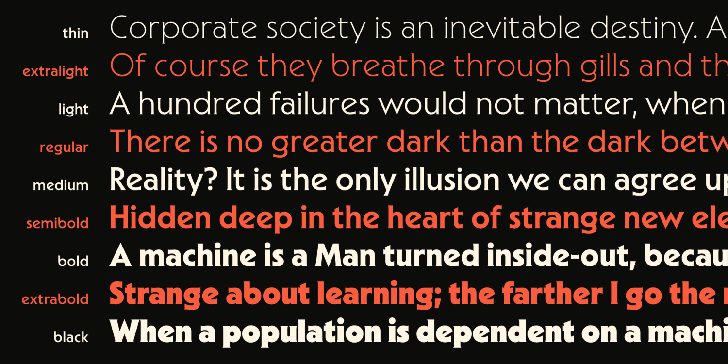 Sable Font Poster #3