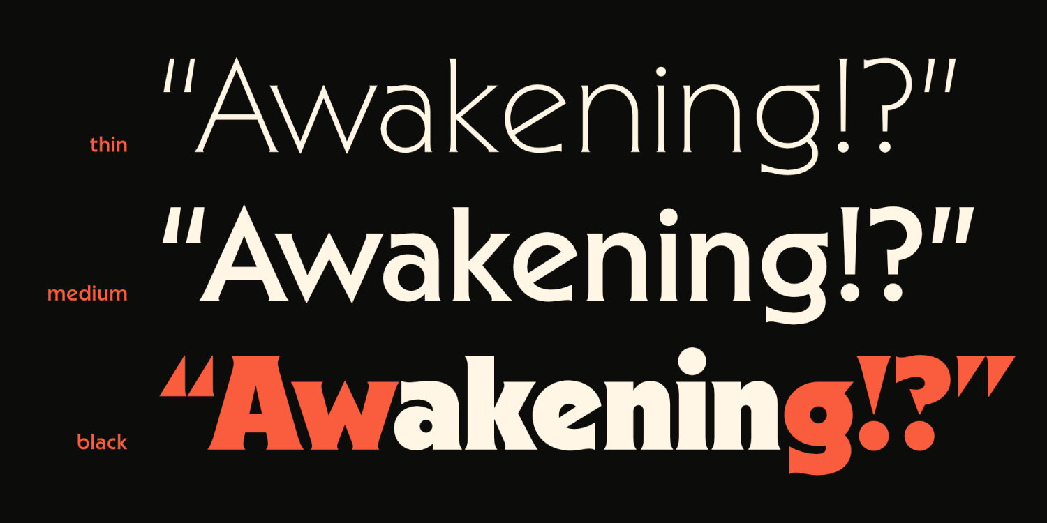 Sable Font Poster #7