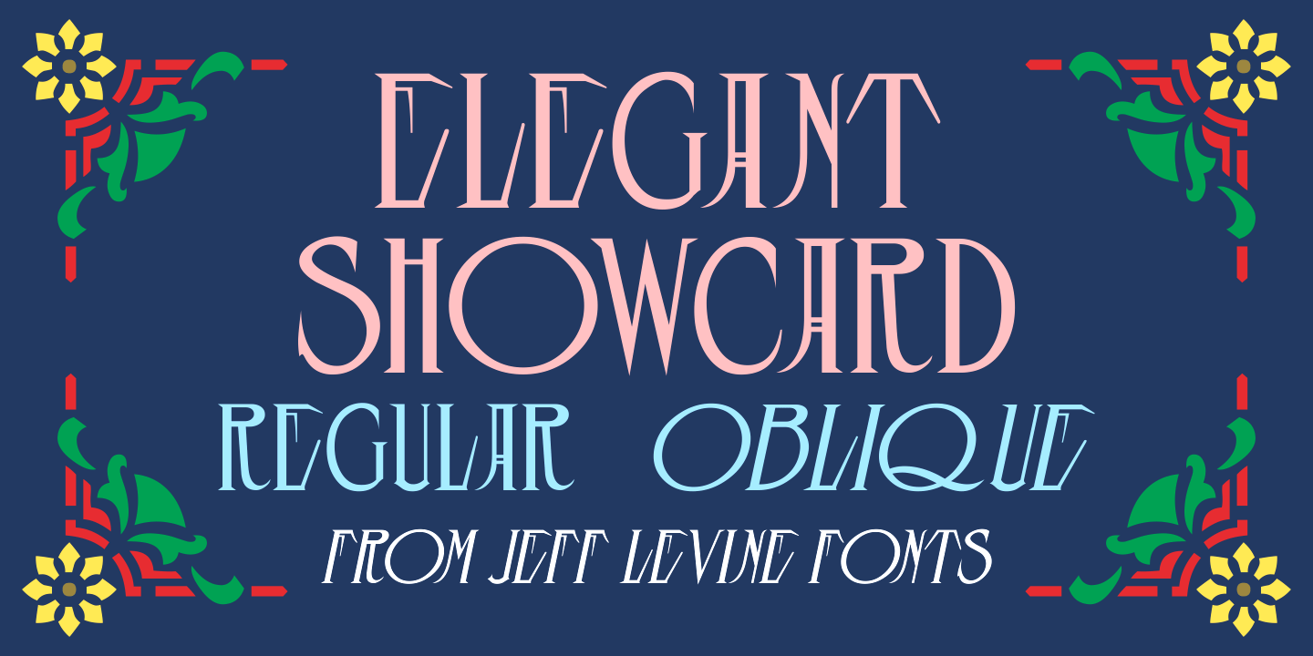 Elegant Showcard Font Poster #1