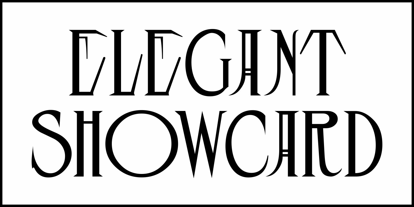 Elegant Showcard Font Poster #1