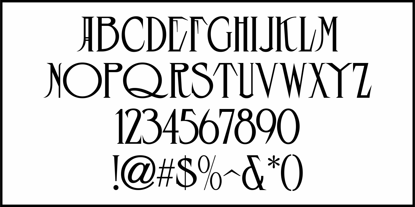 Elegant Showcard Font Poster #1