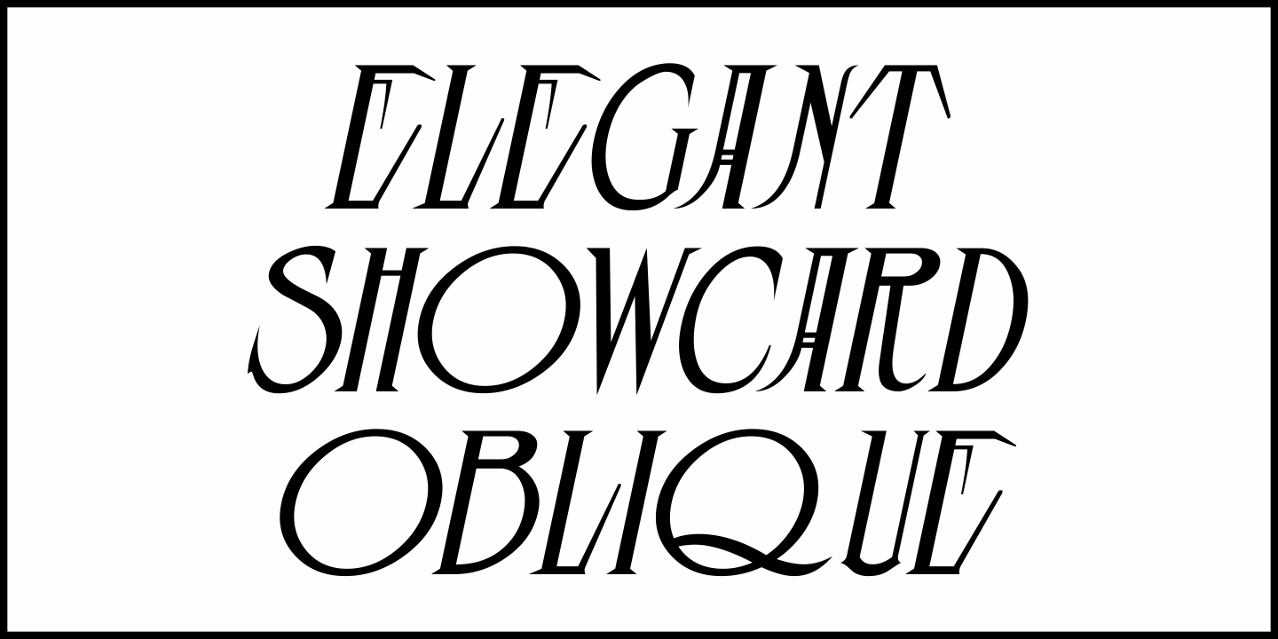 Elegant Showcard Font Poster #1