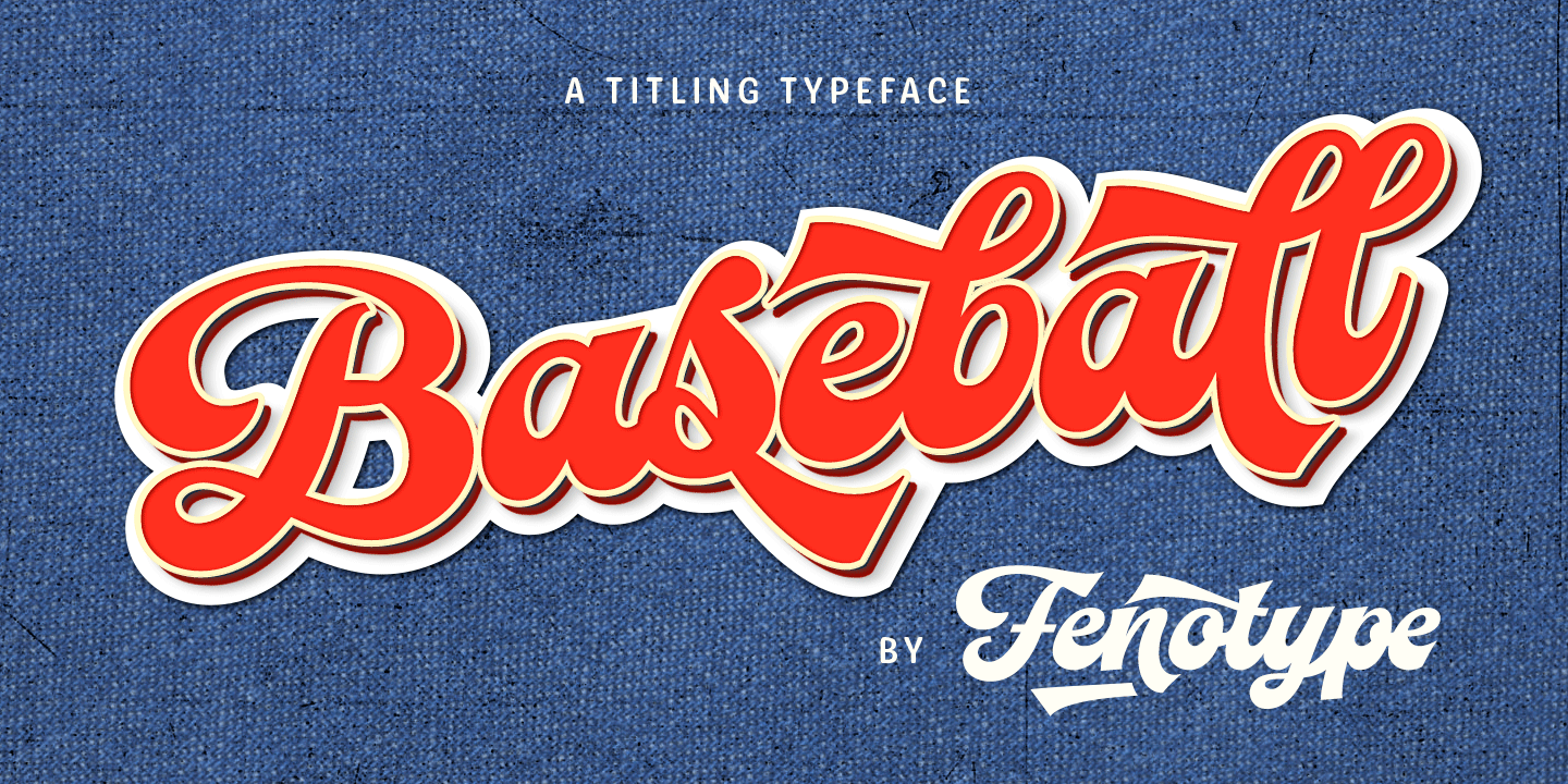 Baseball Font Family Poster