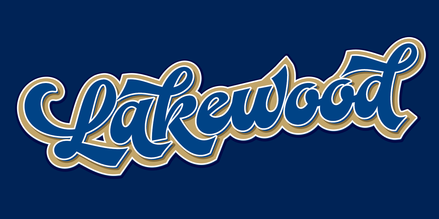 Baseball Font Poster #1