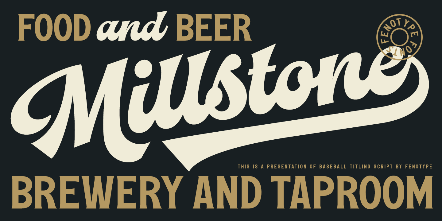 Baseball Font Poster #1