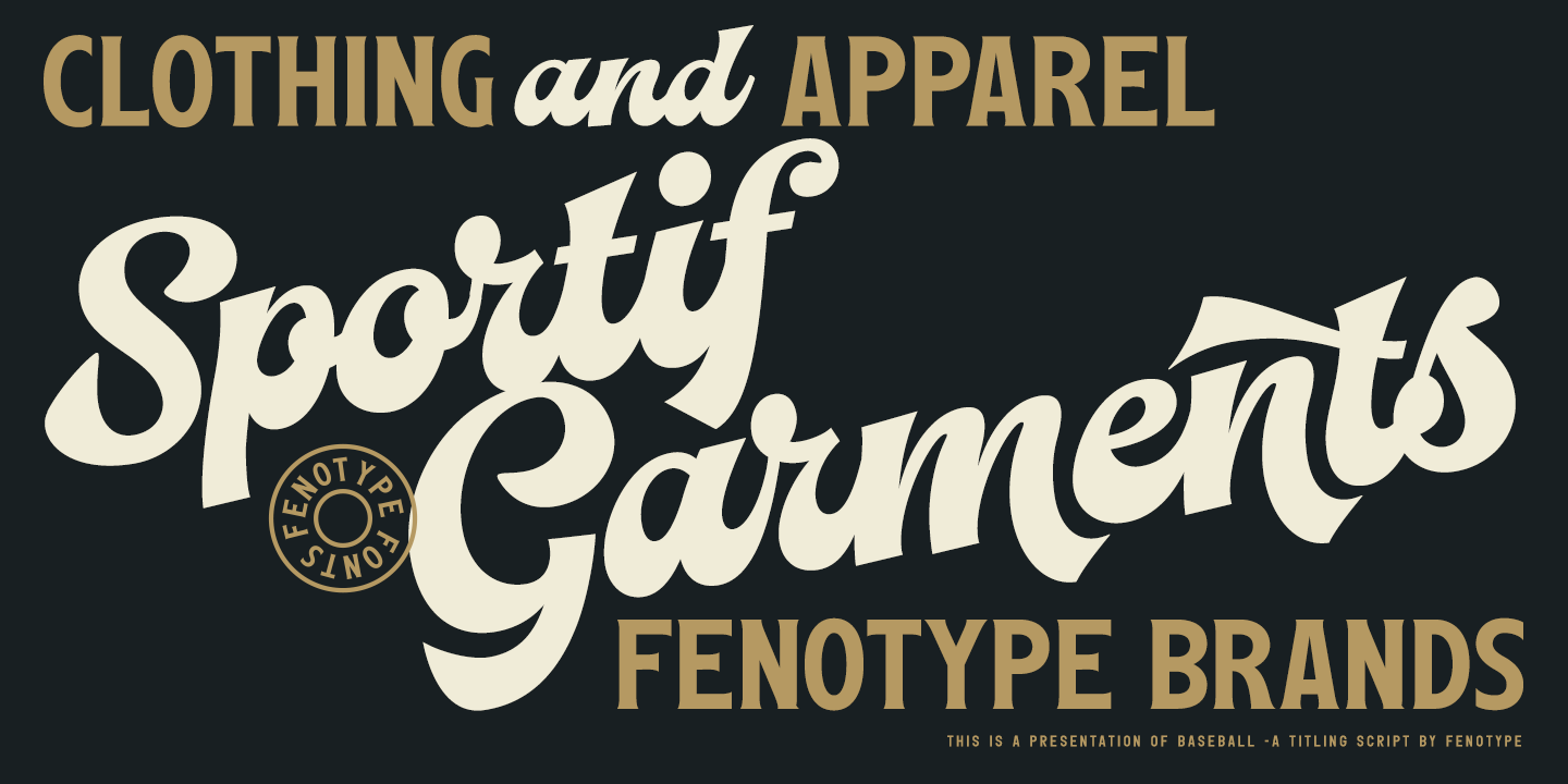 Baseball Font Poster #1