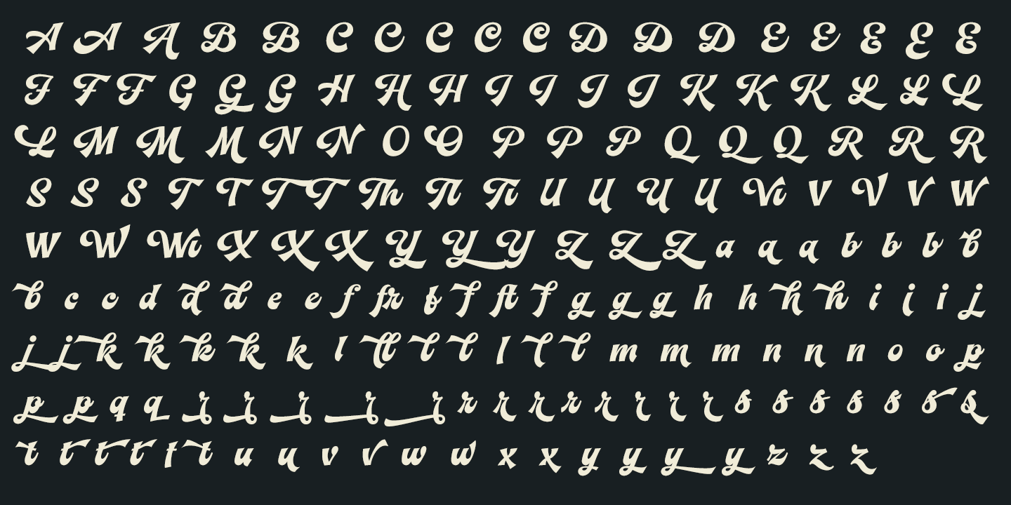 Baseball Font Poster #1