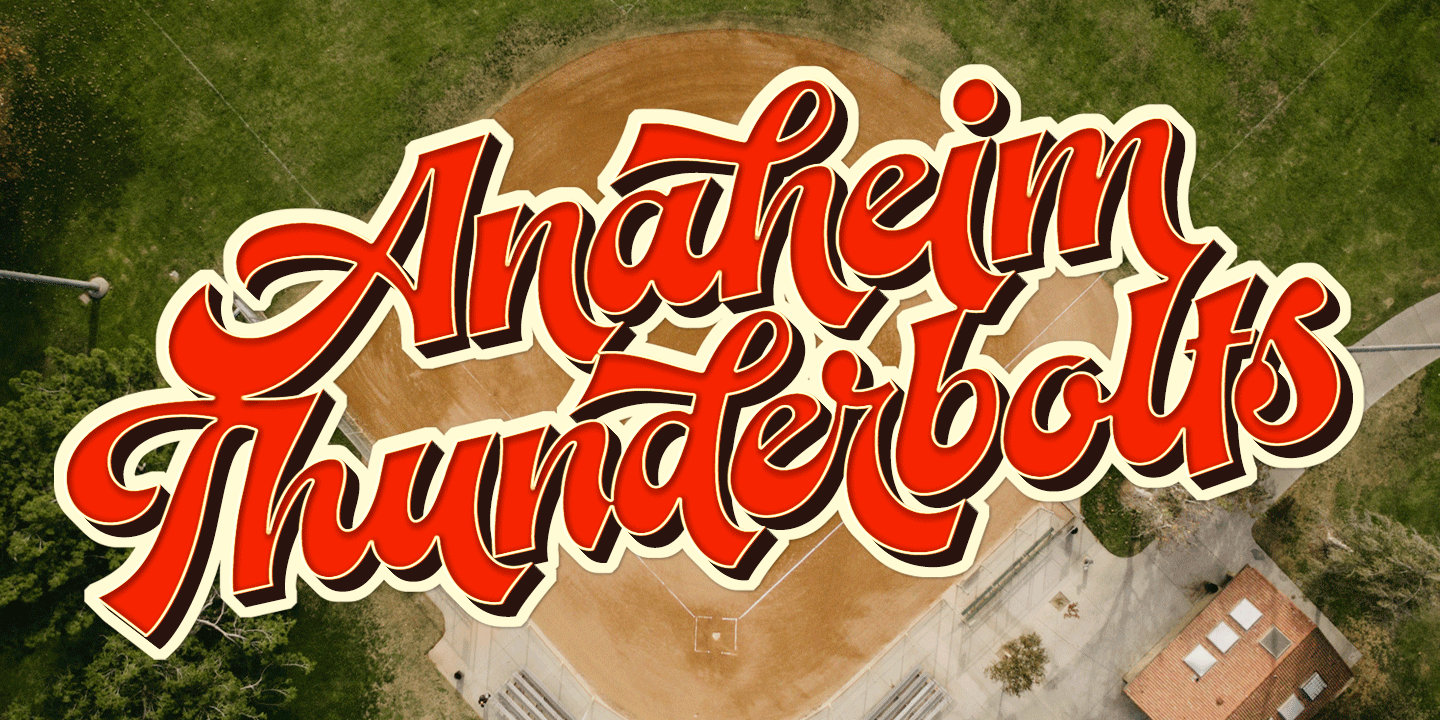 Baseball Font Poster #1