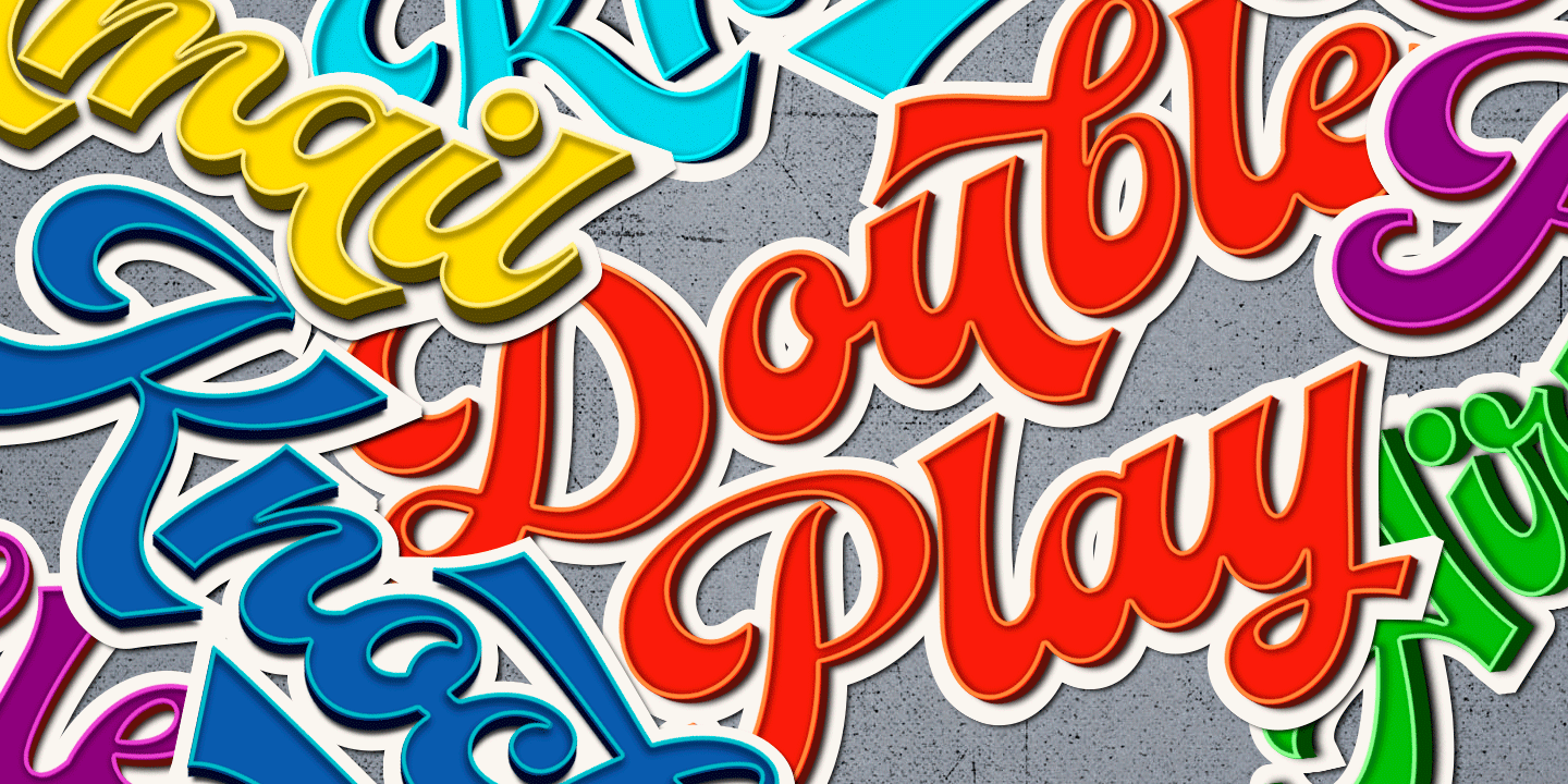 Baseball Font Poster #1
