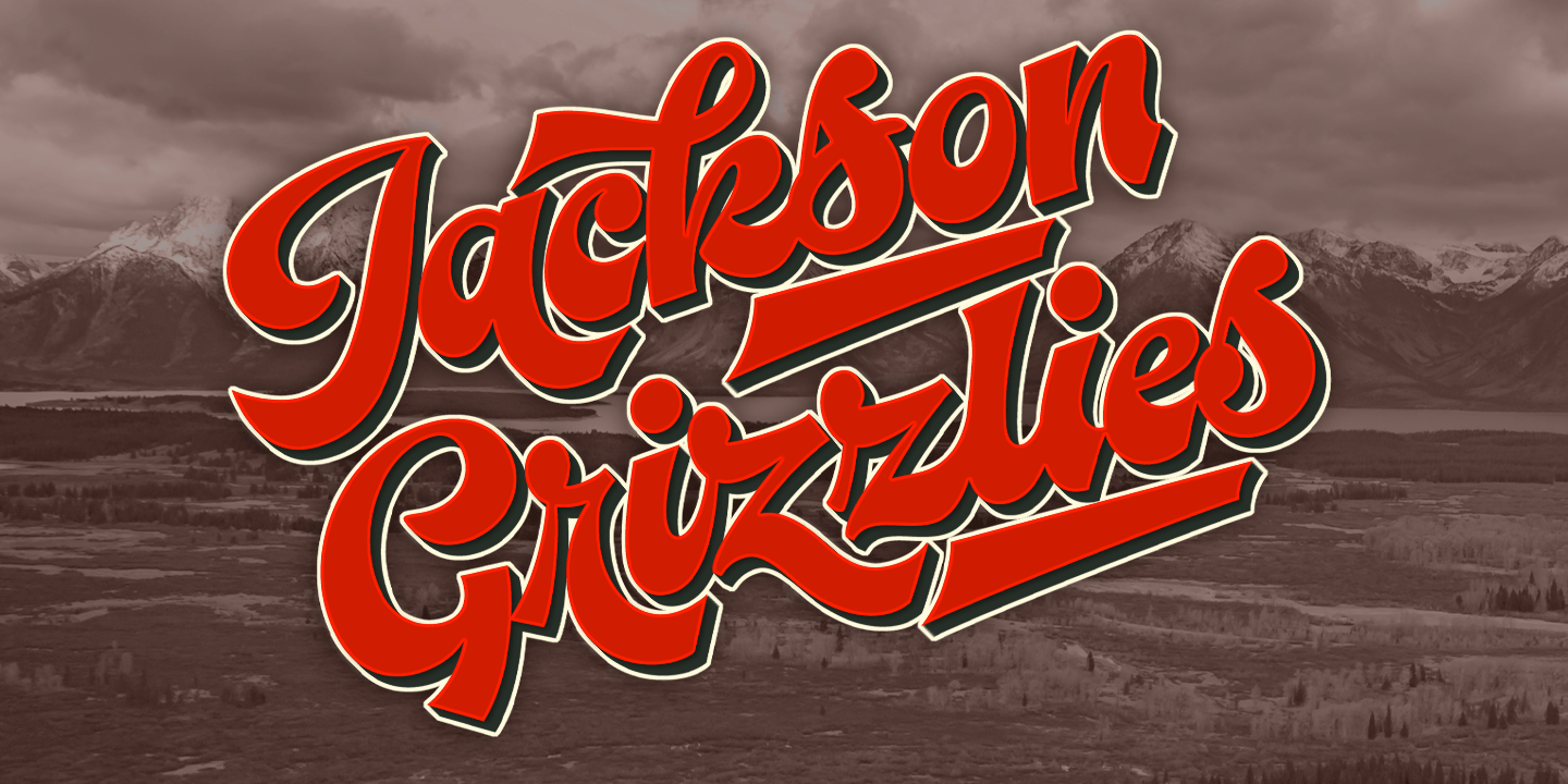 Baseball Font Poster #1