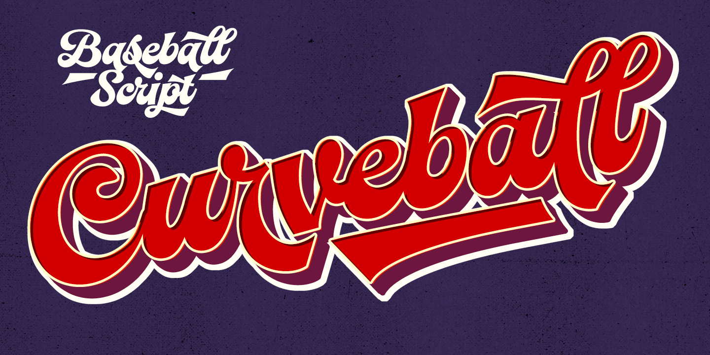 Baseball Font Poster #1