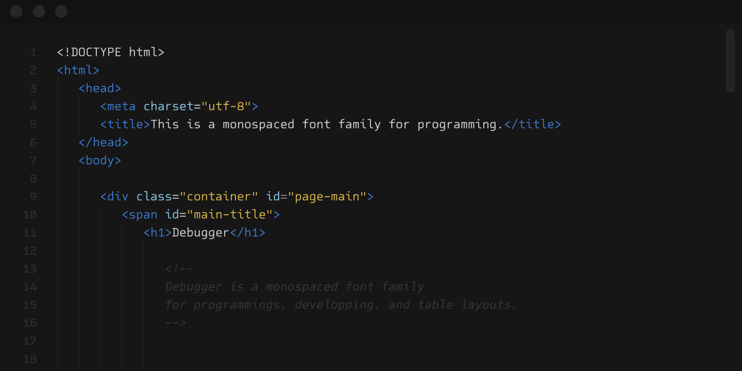 Debugger Font Poster #4