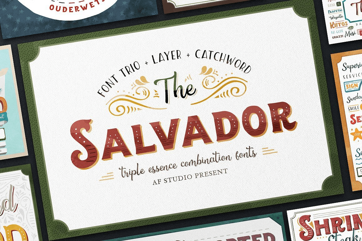The Salvador Font Poster #1