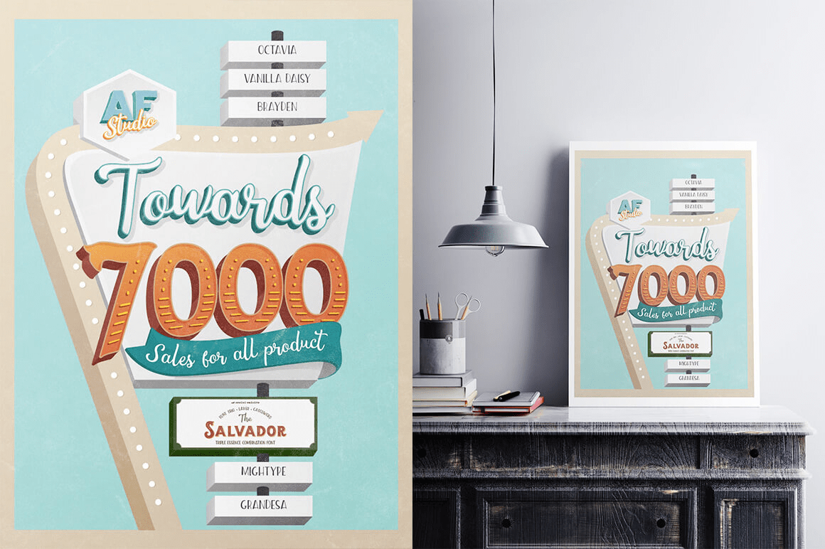 The Salvador Font Poster #1