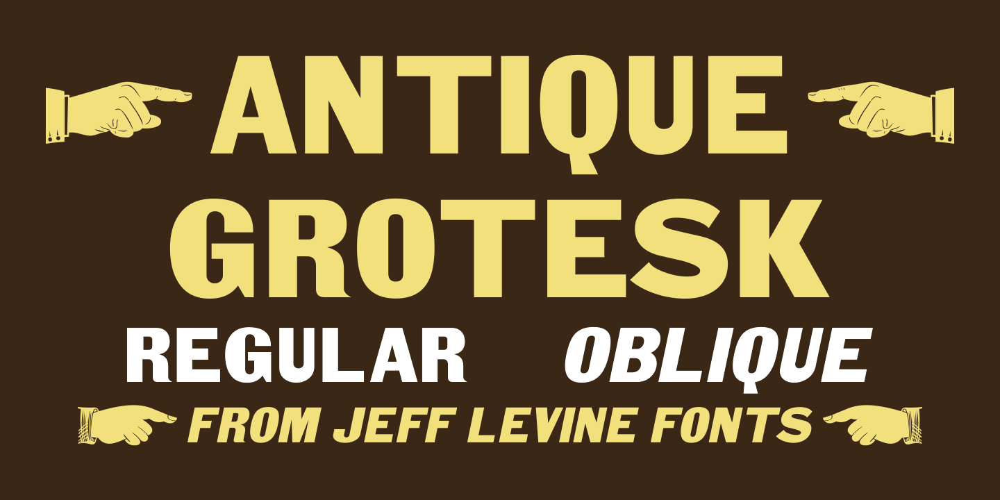 Antique Grotesk Font Poster #1