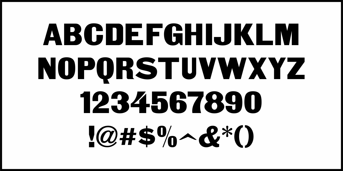 Antique Grotesk Font Poster #1