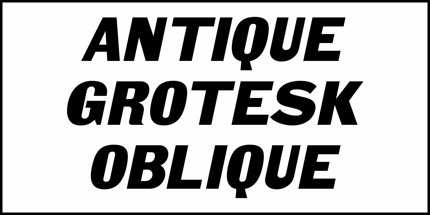 Antique Grotesk Font Poster #1
