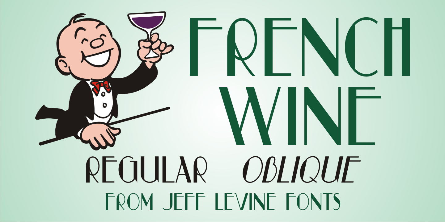 French Wine Font Poster #1