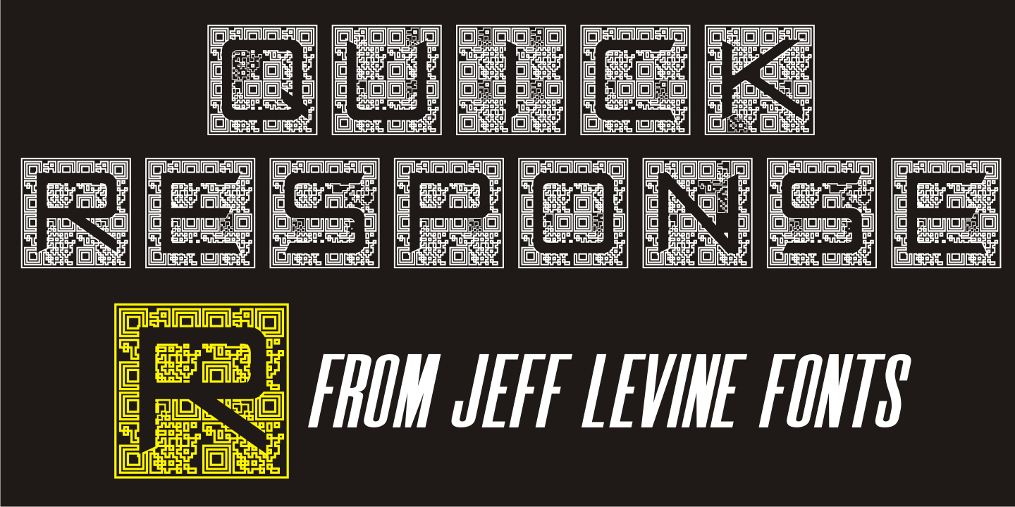 Quick Response Font Family Poster