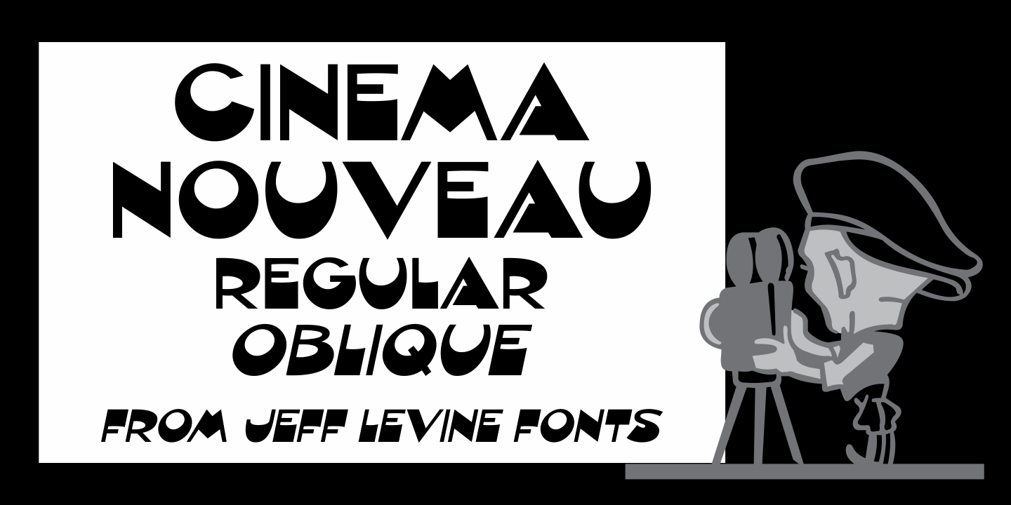 Cinema Nouveau Font Family Poster