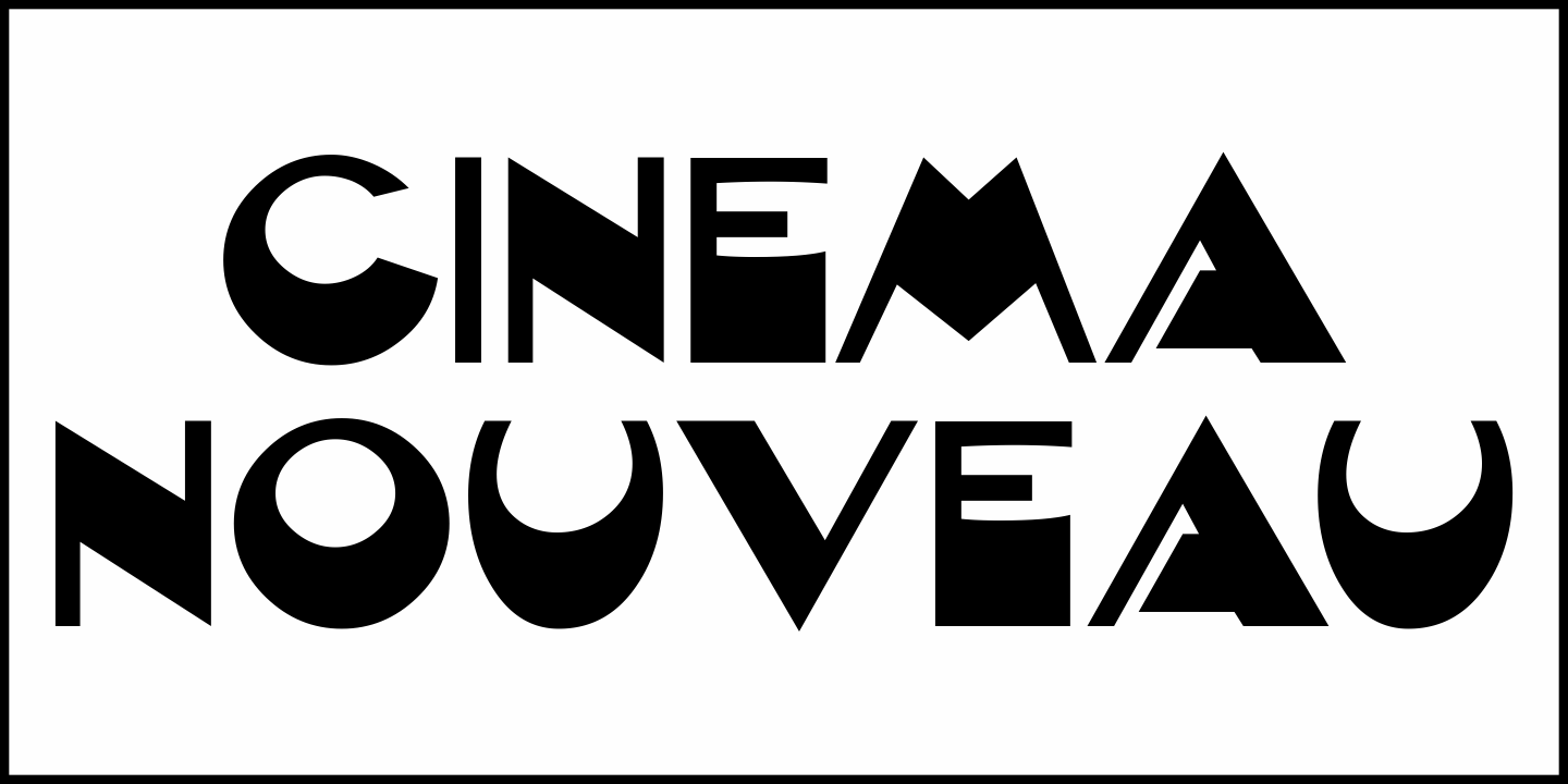 Cinema Nouveau Font Poster #2