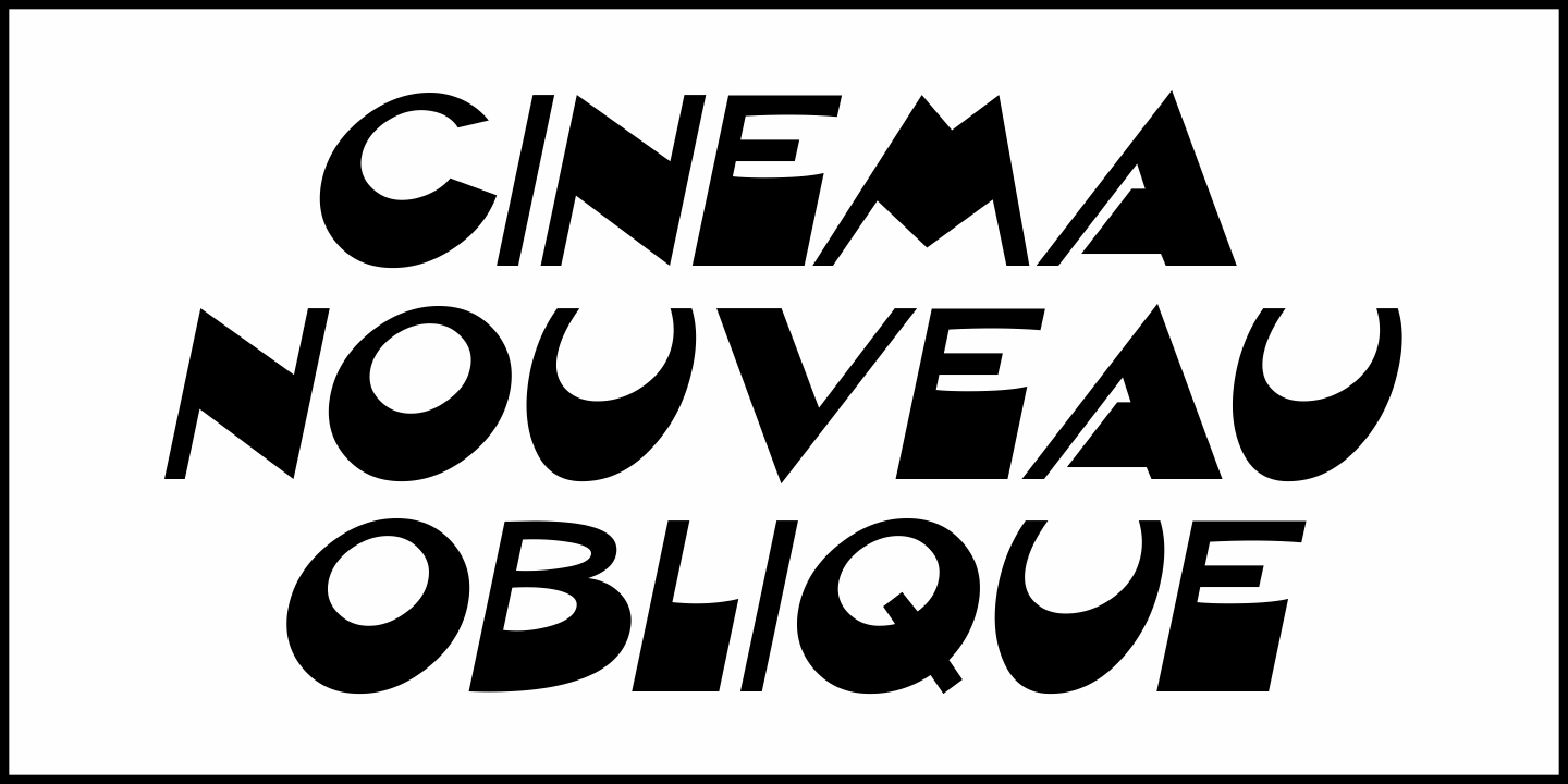 Cinema Nouveau Font Poster #4