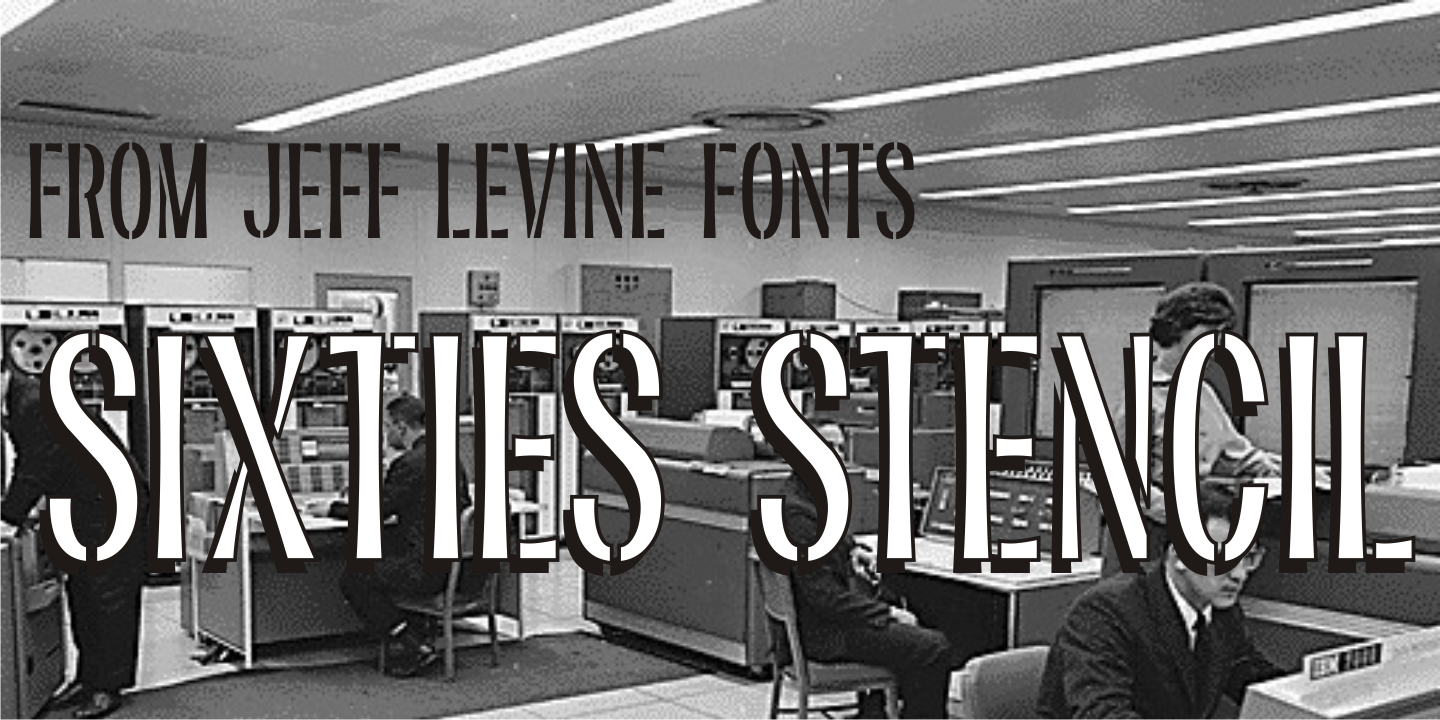Sixties Stencil Font Family