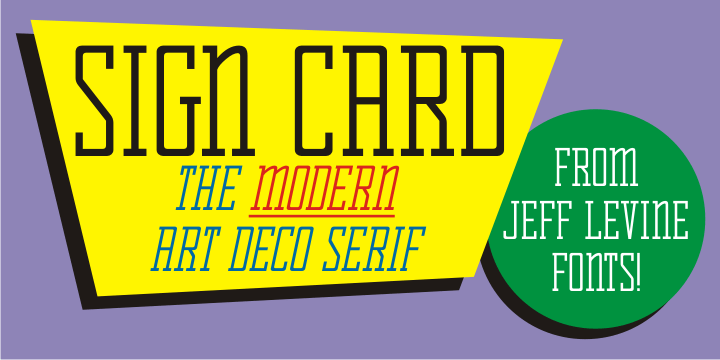 Sign Card Font Family Poster