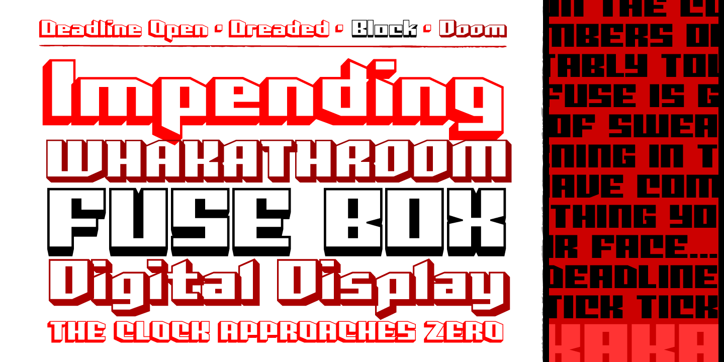 Deadline Font Poster #1