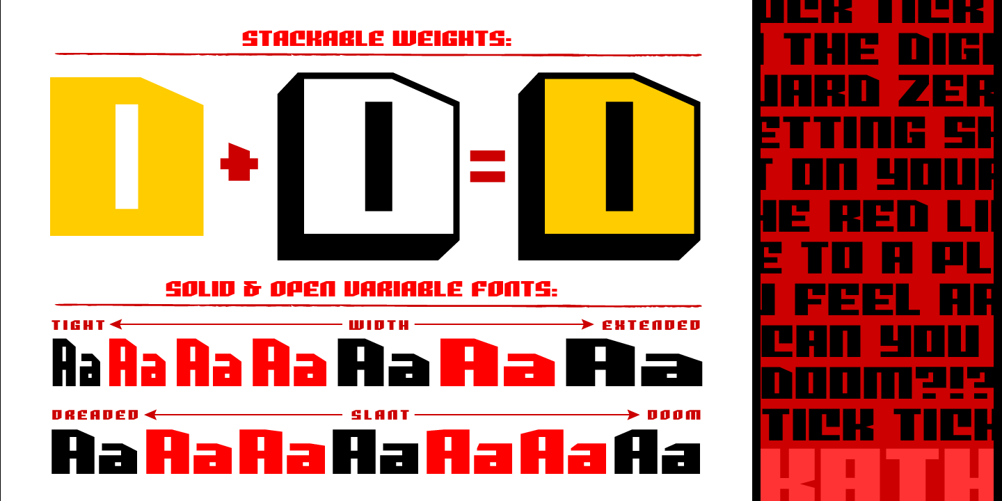 Deadline Font Poster #1